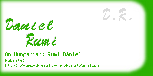 daniel rumi business card